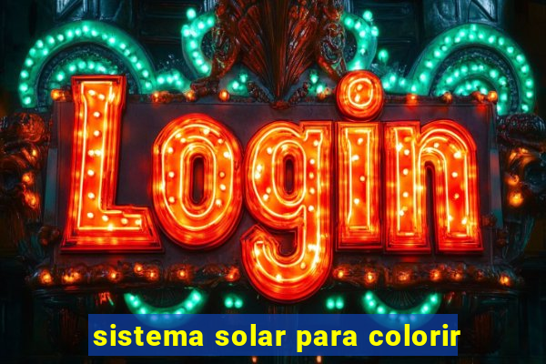 sistema solar para colorir